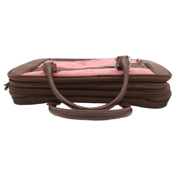 Mobile Edge 16" Scanfast Laptop Messenger Bag Pink Suede Checkpoint Friendly TSA - Picture 15 of 16